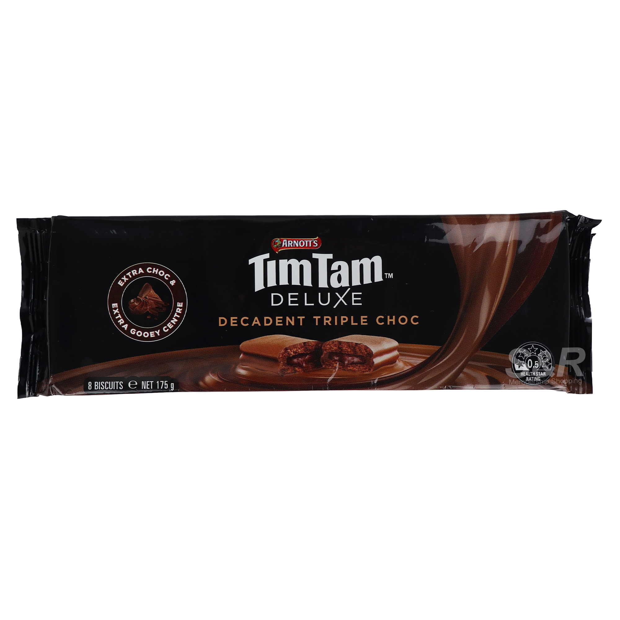 Arnott's Tim Tam Deluxe Decadent Triple Choc 175g